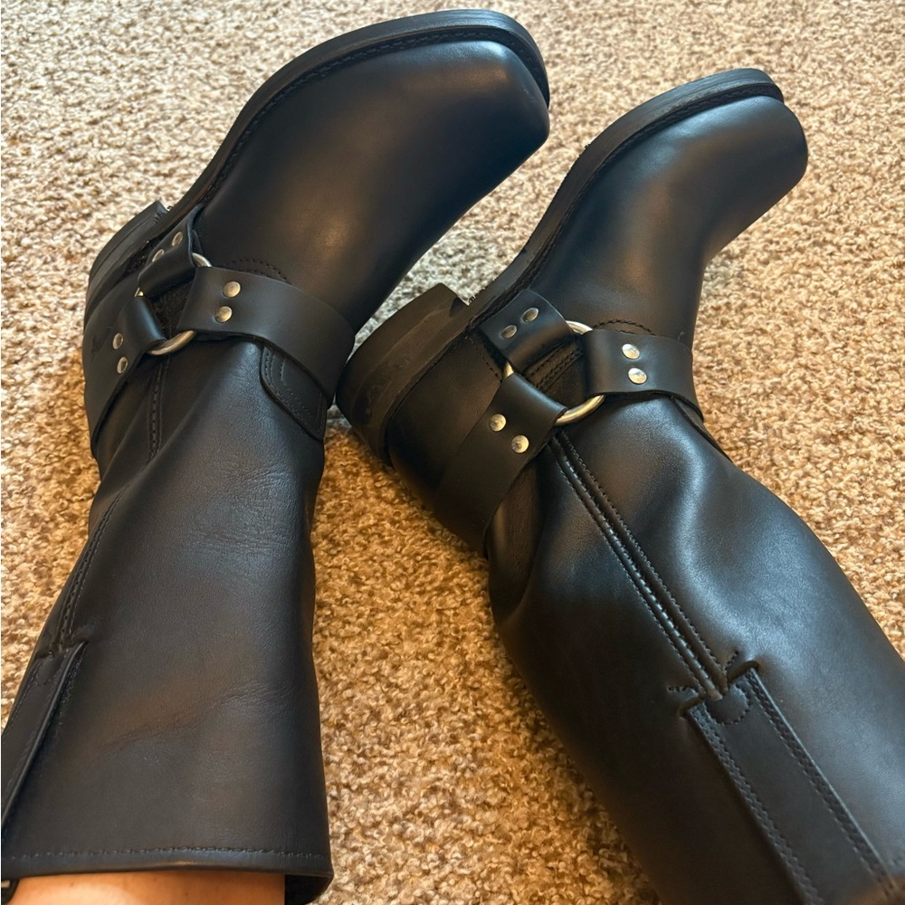 Frye Black Heeled Boots